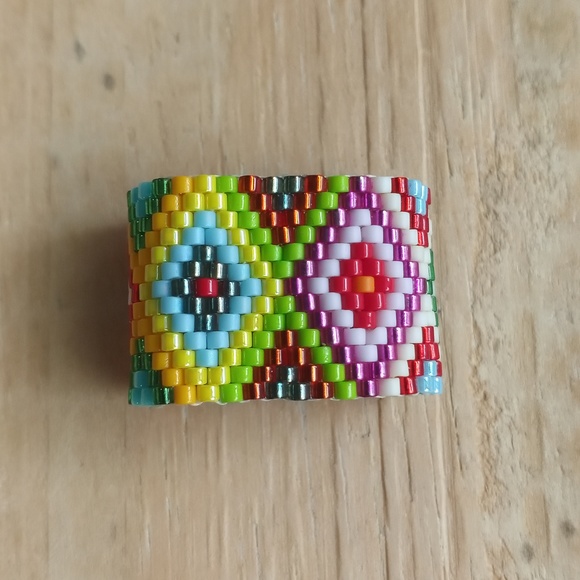 New Handmade Ring new without tag beaded - Picture 3 of 7